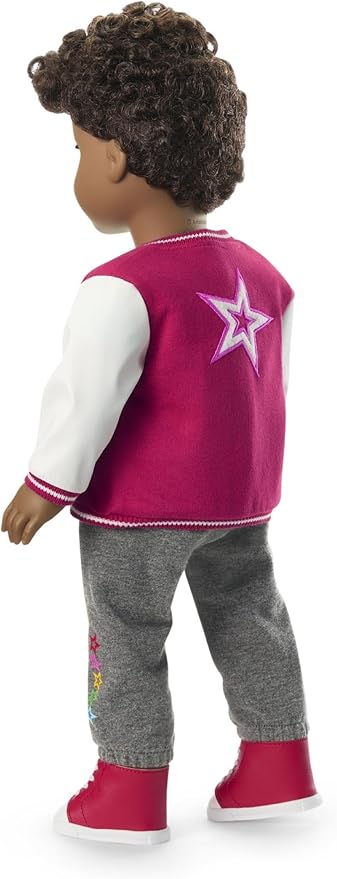 American Girl, Truly Me 18-inch Doll #113 with Brown Eyes, High-Top Curly Dark-Brown Hair, Deep Skin, for Ages 6+