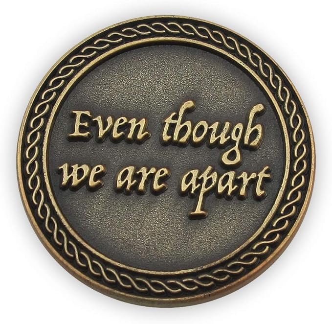 Bulk Set of 3 Romantic Love Expression Coins, You are Always in My Heart, Even Though We are Apart, Anniversary Pocket Tokens for Date Night, Love Gift for Men & Women, from Him or Her