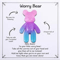 Pocket Bear Hug, Anxiety Relief Gifts for Men Women, Mental Health Positivity Gift, Stress Relief Gifts for Her, Comforting Gift for Son Daughter Back to School, Pink Blue