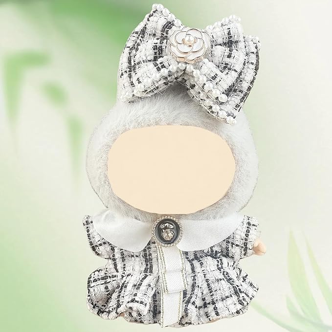 4 Pack—17cm Doll Clothes,Premium Doll Outfit with Accessories,Doll Princess Skirt,Cute Clothes Outfit for 17cm Dolls,End Dolls Fashion Clothing Set(No Dolls and Shoes) (Set U)