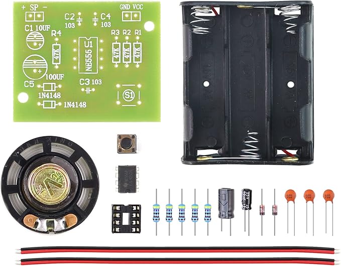 Soldering Practice Kit - DIY Electronic Doorbell Soldering Kit (Suitable for Home Installation + STEM Education), An Entry - level Electronic Production Kit for Beginners