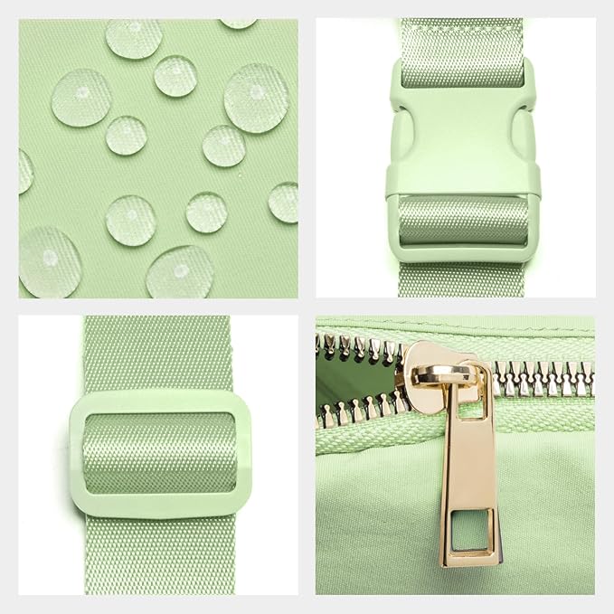 Gitus Gifts for 8 9 10 11 12 Year Old Girls Belt Bag Fanny Pack Crossbody Bags with Initial Letter Patch Cute Stuff Birthday Gifts for Teen Girls Women Personalized Trend Stuff (Light Green-R)