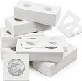 300 Pcs Cardboard Coin Holder, 6 Sizes 2" x 2" Currency Holders for Coin Collection Supplies