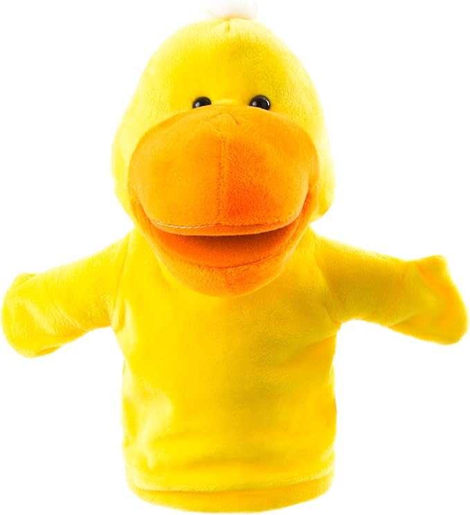 Animal Hand Puppets Set for Kids & Adults - 12.5" Premium Quality Soft Plush Toys with Movable Mouths - Perfect for Storytelling, Teaching, Preschool, Role-Play - Durable, Vibrant, Educational Puppets