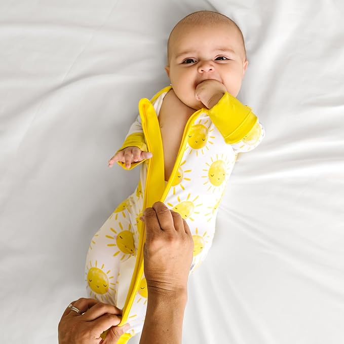 Little Sleepies Pajamas for Baby Boys & Girls, Viscose from Bamboo Baby Pajamas, Preemie & Newborn Sleepers, 2-Way Zipper PJs