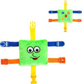 Buckle Toys - Mini Buster Square - Learning Activity Toy - Develop Fine Motor Skills - Sensory Travel Essential for Toddlers 1-3