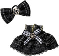 Clothes Set for 17cm Dolls, Skirt Set for 17cm Accessories Suit, Cute Clothes for Dress up Unique Style (Black A)