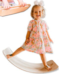 Wooden Balance Board - 37 inch Finger Safe Wobble Board for Toddlers, Wooden Balance Board for Kids