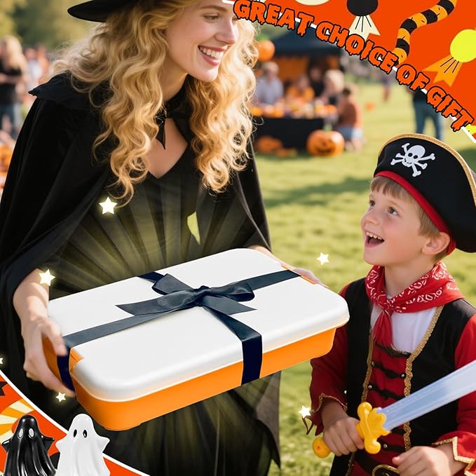 Bbiamsleep Halloween Sensory Bin, 141 Pcs Halloween Sensory Sand Kit with Color Sand for Birthday Party