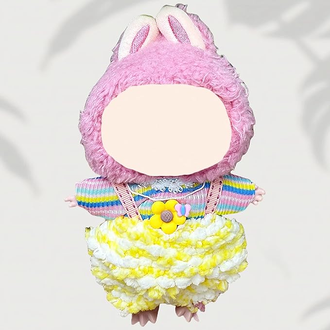 4 Pack—17cm Doll Clothes,Premium Doll Outfit with Accessories,Doll Princess Skirt,Cute Clothes Outfit for 17cm Dolls,End Dolls Fashion Clothing Set(No Dolls and Shoes) (Set 4)