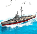 NUTCRACKER Military Building Set for Adults, 2535 Pcs WWII German Bismarck Battleship Model, 60015 Warship Building Block Kit, Collectible Display Gift for Military Enthusiasts