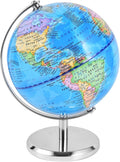 6 Inch World Globe Rotating Earth Spinning Globe with Heavy Metal Stand for Kids Geography Classroom Education or Office Home Decorations