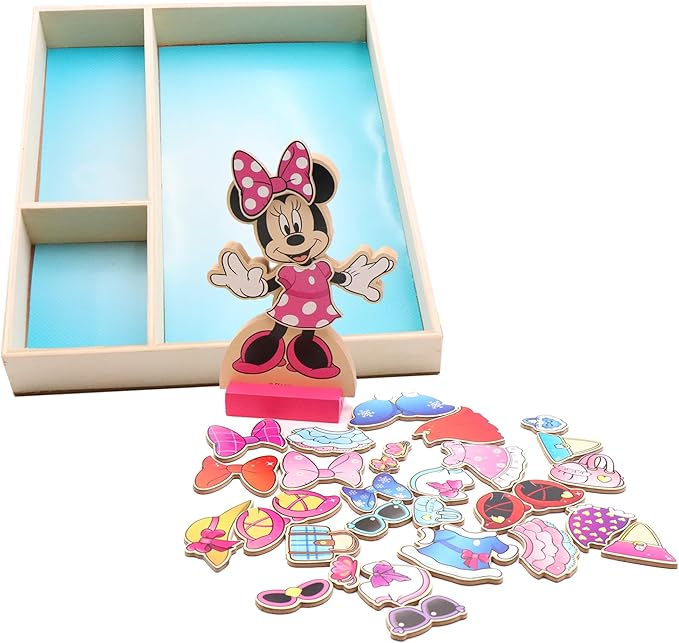 Minnie Mouse Magnetic Wooden Dress Up Set