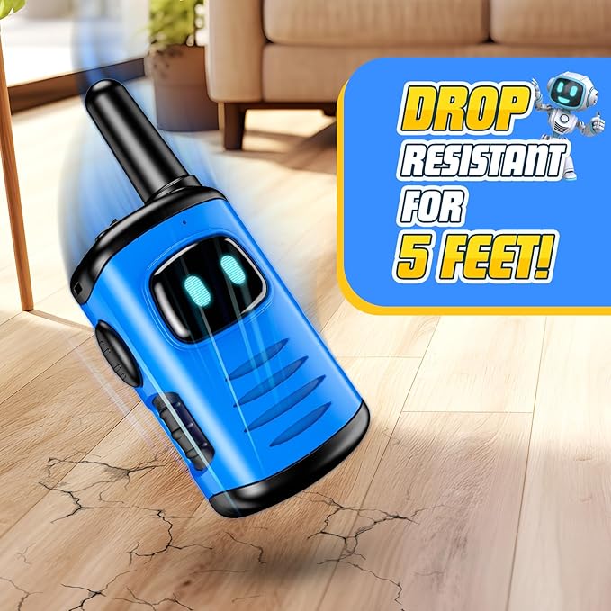 Kids Walkie Talkies Toys for Boys: 3 Pack Robots Walkies Talkies Kids Christmas Birthday Gifts for 3 4 5 6 7 Year Old Boys Girls Toys Age 3-6 5-7 Year Old Boy Girl Stocking Stuffers Outdoor Camping