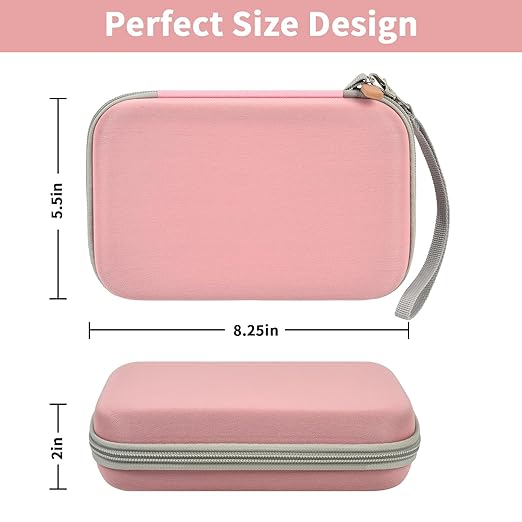 casmilee Case Compatible with Giiker Super Slide Brain Games, Brain Teaser Puzzles Organizer Storage Bag, Flow Slider Puzzle Game Holder (Pink)
