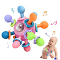 Baby Montessori Teething Toys for 0-6 6-12 Months Infant Teethers Sensory Toys for Babies 0 3 6 9 12 18 Months Newborn Learning Developmental Chew Rattle Toys Shower Gifts for 1 2 Year Old Girls Boys