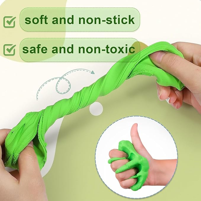 Air Dry Clay, Modelling Clay for Kids, 64 Colors DIY Molding Magic Clay for with Tools, Soft & Non-Sticky, Toys Gifts for Age 3 4 5 6 7 8+ Years Old Boys Girls Kids