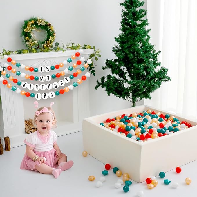 Ball Pit Balls Pack of 100 200 500 - Star and Round Set BPA Free Phthalate Free Non-Toxic Crush Proof Play Balls Soft Plastic Balls for Toddlers Baby Kids Birthday Pool Tent Party