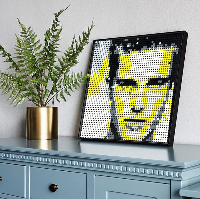 Amalia Personalized Mosaic Portrait Custom Building Kit Pixel Great Wall Art Decoration Customized Your Own Photo Picture-Memory(L/15.1"x15.1")