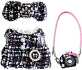 Clothes for 17cm Doll,Outfit for Doll,Dress and Hairpin Set for Dolls Dress Up,Accessories for 17cm Dolls (Style-F)