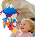 Car Seat Toys for Babies 0-6 Months, Hanging Baby Activity Toy for Stroller, Crib & Gym, Tummy Time Sensory Crab Plush Toys for Newborn, 0 3 6 9 12 M Clip-On Montessor Toy, Baby Boy Girl Gifts