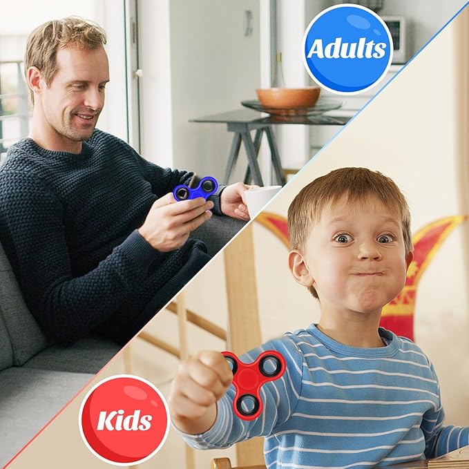 Halloween 5 Pack Silent Fidget Spinner, Party & Classroom Fidget Spinners – Bulk Sensory Hand Toys for Kids and Adults, Stress Relief and Anxiety Reducer, Fun Goodie Bag Fillers
