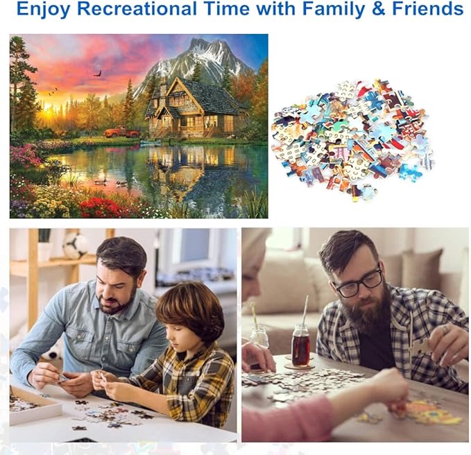 500 Piece Puzzles for Adults Lakes and Mountains 20.5 x 15 Inch 500 Piece Jigsaw Puzzles for Kids Adults Puzzles 500 Pieces for Adults Holiday Educational Challenge Toy