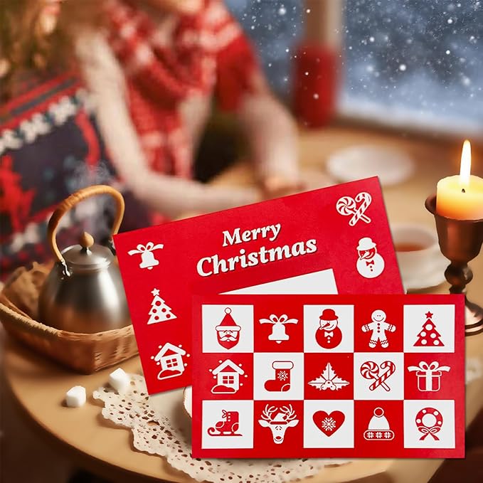 50 Pack Scratch Off Cards, DIY Custom Christmas Scratch Off Stickers, Your Own Game Tickets for Prizes Gift Scratch Cards for Small Business Holiday Birthday Party Favors Games Supplies (Red)