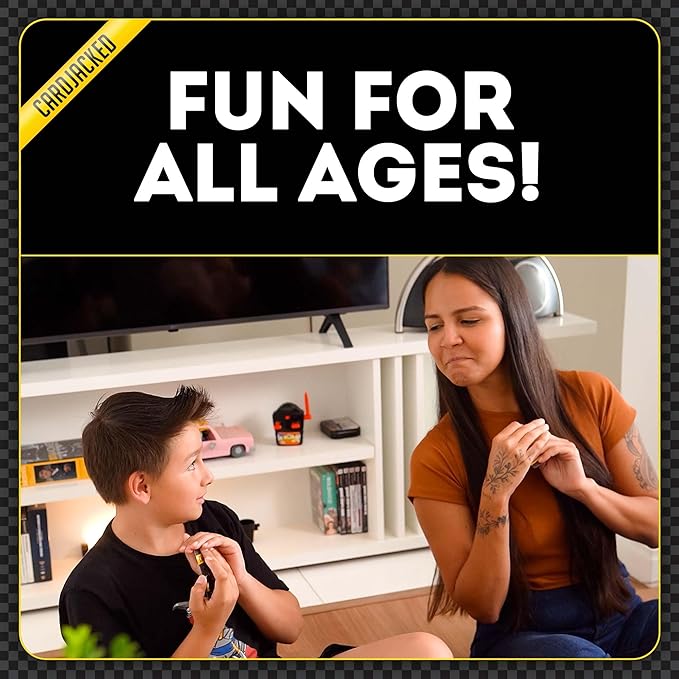 CARDJACKED Party Game – 4-10 Players, Ages 8+, 20+ Minutes – Family-Friendly Strategy for Kids, Teens & Adults for Game Night