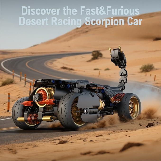 Scorpions Building Toys for Kids Ages 8-12,Sports Car Building Toy Set for Boys and Girls.Building Toy Set for Kids,Buildable Model Kit,Gift Idea for Boys and Girls Aged 9 Years Old and Up