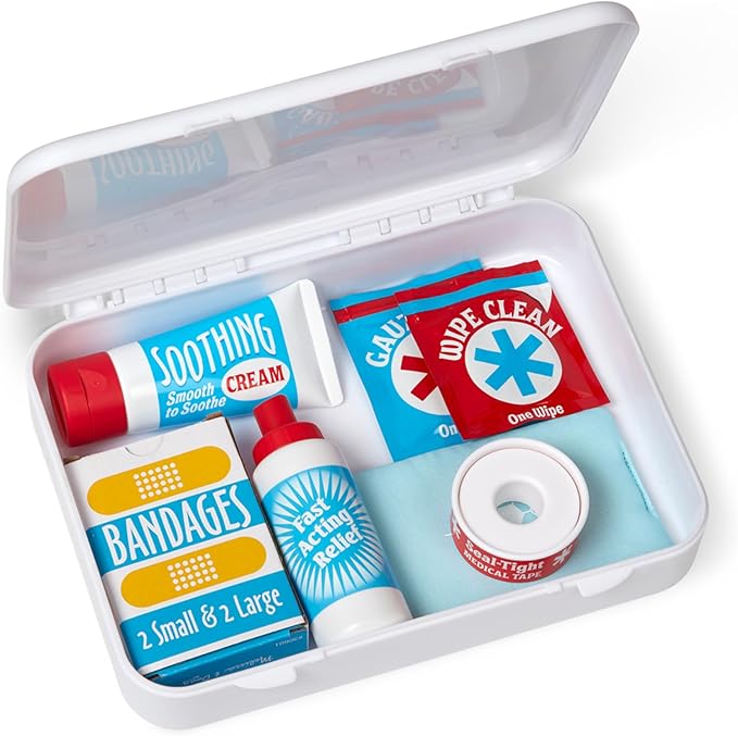Melissa & Doug Get Well First Aid Kit Play Set – 25 Toy Pieces