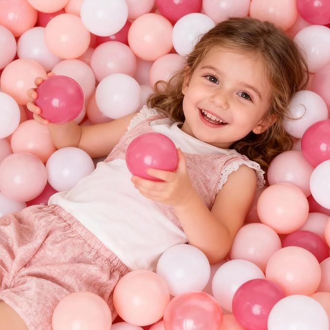 GOGOSO Ball Pits Balls for Toddlers Pack of 50 100 200 Plastics Shape Ball Non-Phthalate Non-BPA Non-Toxic 2.2-Inch Crush Proof Play Balls