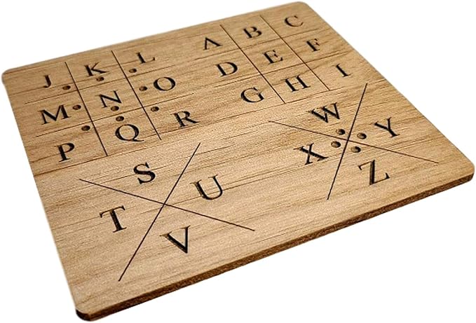 Pigpen Grid Key Panel for Escape Rooms