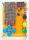DIY Solder Project Game Kit with 5 Retro Classic Games for Electronic Soldering Practice and Learning, Comfortable Acrylic Case and Handheld Size, Ideal Gift for Family and Friends by VOGURTIME
