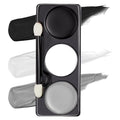 Spooktacular Creations Halloween Makeup Palette 3 Colors Skeleton Face Body Paint with Double-headed Brush for Adult Cosplay SFX Makeup Cosplay Dress Up (7 Oz, Black White Gray )