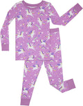 Little Sleepies Two-Piece Pajama Set for Boys & Girls, Soft Viscose from Bamboo Toddler Pajamas for Kids, Family Matching PJs