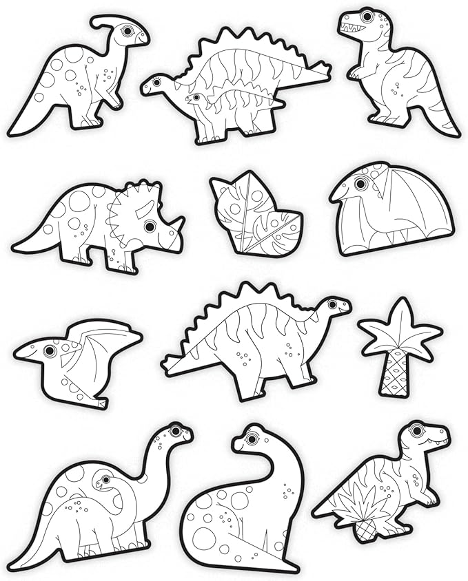 Crocodile Creek Coloring Stickers/Dinosaurs
