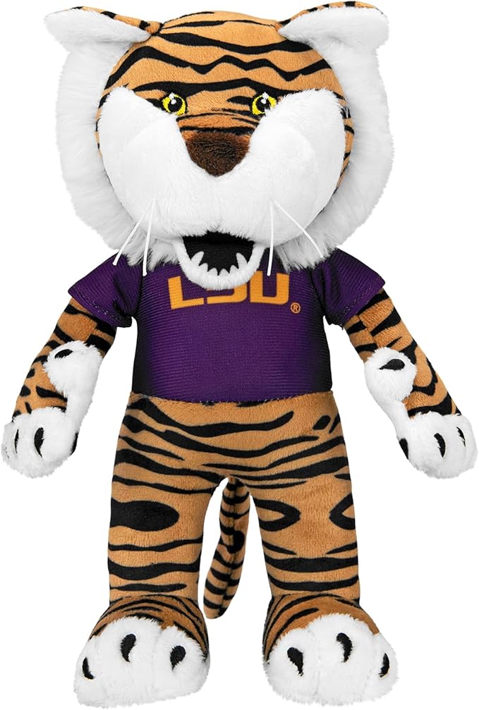 Bleacher Creatures LSU Mike The Tiger 10" Plush Figure - A Mascot for Play or Display