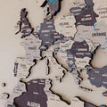 Colorfull Worlds 3D Wooden World Map Wall Art - Premium Multicolored World Travel Map for Wall Decor with Push Pins- Ideal Housewarming Gift & Travel Tracker (XLarge, Nimbus)