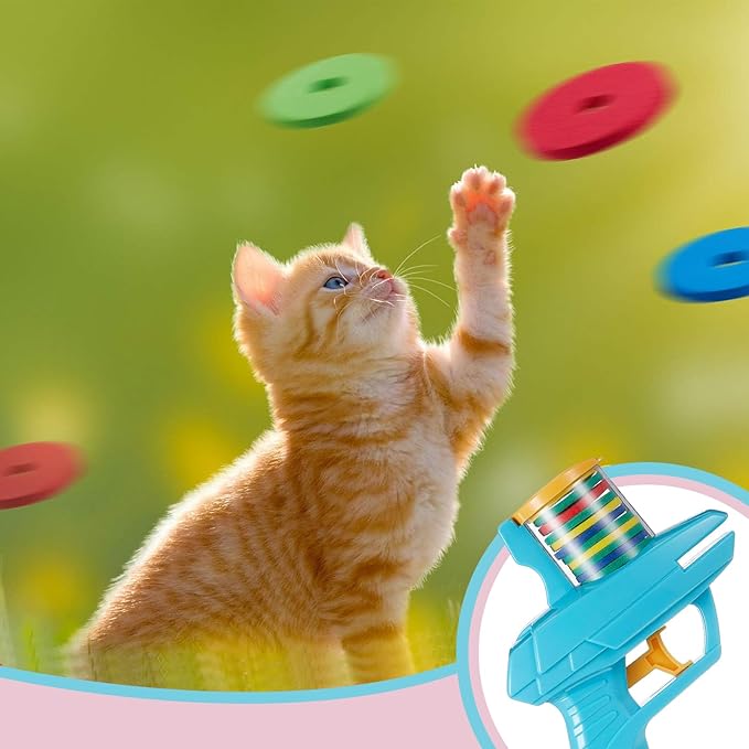 Sumind 8 Pcs Foam Disc Shooter Zip Shot Shooter Disc Launcher (Multicolor)