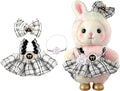 Clothes for 17cm Doll,Outfit for Doll,Dress and Hairpin Set for Dolls Dress Up,Accessories for 17cm Dolls (Style-B)