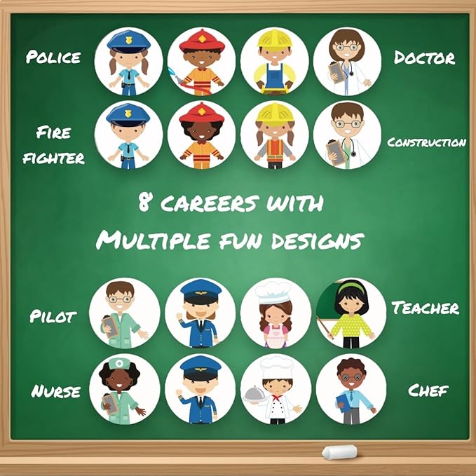 480PCS Community Helpers Stickers – Career Sticker Set Toys for Kids, for Preschool Classroom Decorations, Bulletin Board, Flash Cards, Crafts and Poster, Teachers Classroom Must-Have