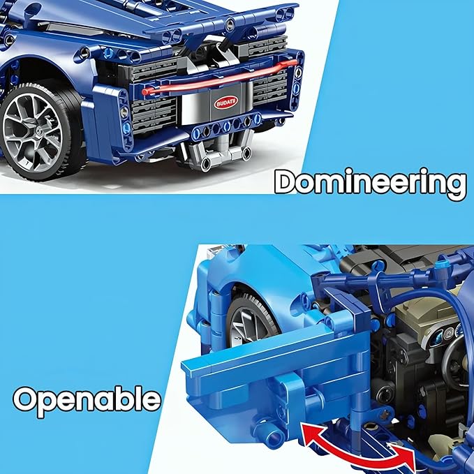 Premium 1:14 Scale RC Car Model Kit - 1339-piece Engineering with Moving Pistons, Gearbox, and Rear Wing, Perfect for Racing Enthusiasts and Future Engineers, Remote Control Car Collectible