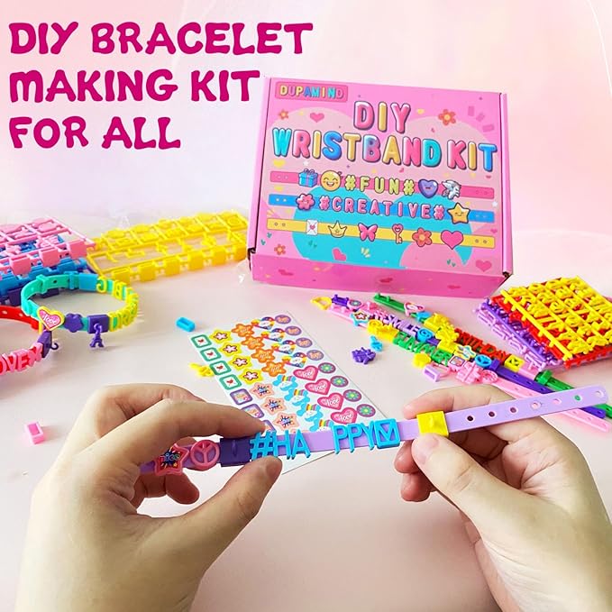 Art & Craft Kits for Kids, Christmas Gifts Friendship Bracelet Making Kit for Girls, DIY Jewelry Making Kit, Birthday Present for Ages 4-12, Toy for Age 4, 5, 6, 7, 8, 9, 10, 11, 12 Years Old