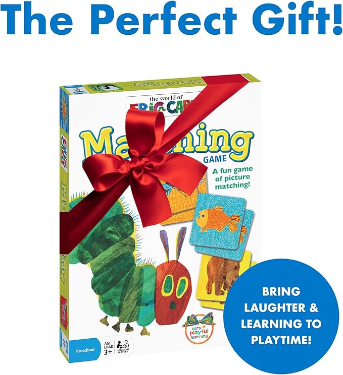 Wonder Forge Eric Carle Matching Game For Boys & Girls Age 3 To 5 - A Fun & Fast Animal Memory Game