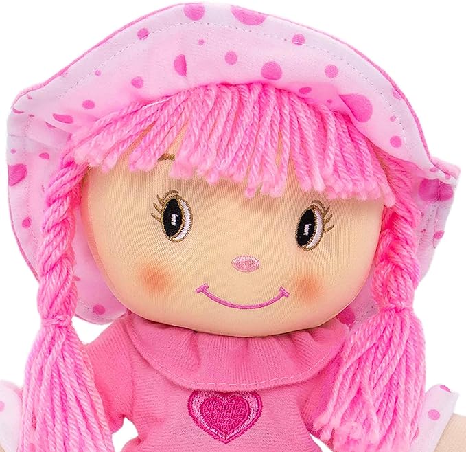 DIBSIES Personalized Sweetheart Cuddle Doll - 14 Inch (Pink)