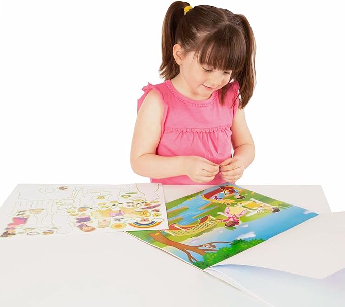 Melissa & Doug Reusable Sticker Pad: Princess Castle - 200+ Stickers and 5 Scenes