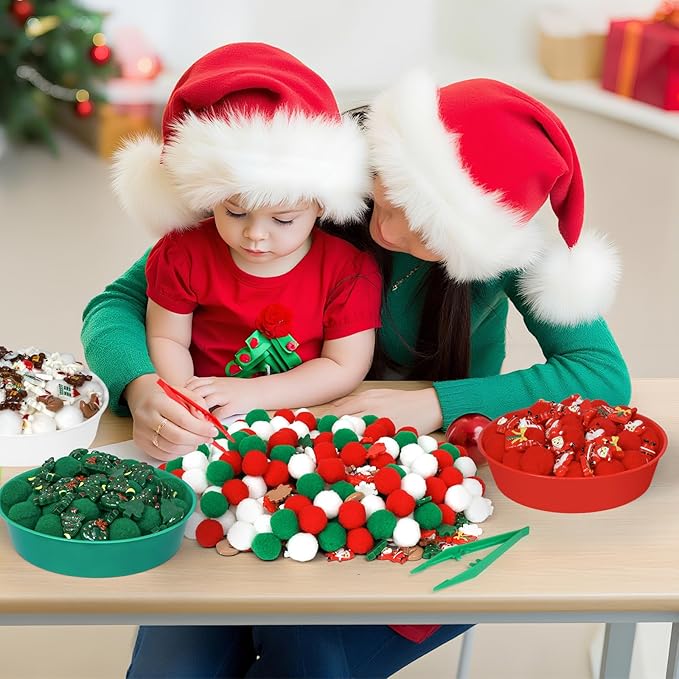 209 Pcs Christmas Sensory Bin Items Christmas Resin Counting Sorting Sensory Bin Filler Fine Motor Santa Claus Reindeer Snowflake Gjft Box Wreath Counts for Xmas Counting Decor