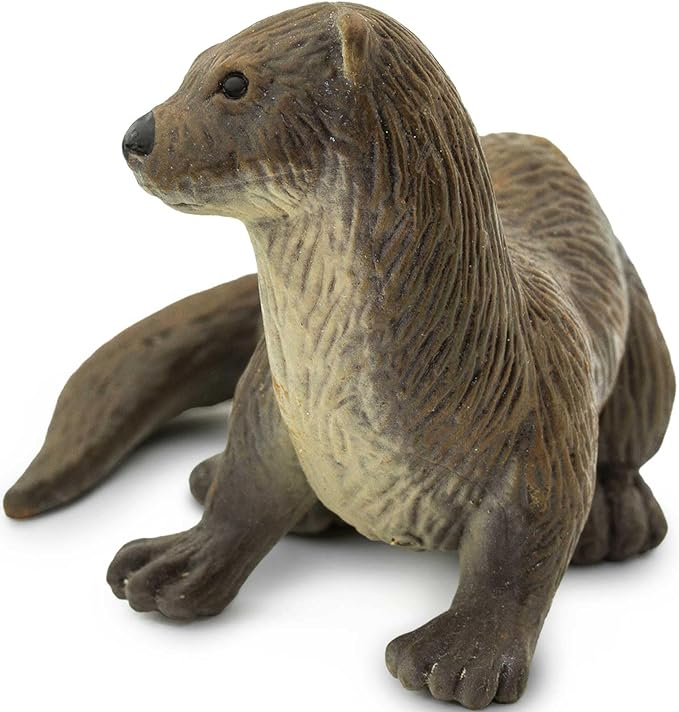 Safari Ltd. River Otter Figurine - Realistic 3" Wildlife Figure - Educational Toy for Boys, Girls, and Kids Ages 3+