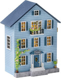CUTEROOM Dollhouse Miniature with Furniture, DIY Wooden Dollhouse Kit Plus LED Lights, Creative Room for Valentine's Day Gift Idea (D031)